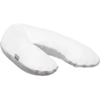 Snoozzz voedingskussen L - Teddy grijs wit -185 cm female