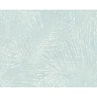 AS-Creation BLAUW GROENE PALMBLADEREN BEHANG - AS Creation Sumatra