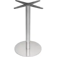 Bolero Tafelpoot RVS Rond Zilver- 68 cm hoog