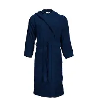 The One Towelling Badjas Navy Capuchon - S/M