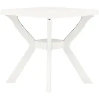 vidaXL Bistrotafel 70x70x72 cm kunststof wit