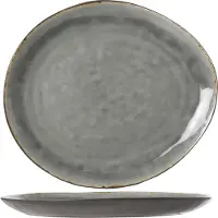 Cosy & Trendy Ovaal Bord Laguna Blue-Grey 32,5 x 28,5 cm (Set van 2)