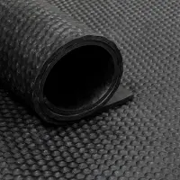 Ivol Rubber loper / rubbermat op rol Hamerslag 6mm - Breedte 200 cm - per strekkende meter