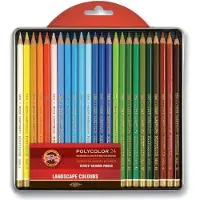 Koh-I-Noor Polycolor Artist's Coloured Pencils Set kleurpotloden Landscape 24 pcs