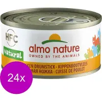 Almo Nature - Kippenbout - Kattenvoer - 24 x 70 g