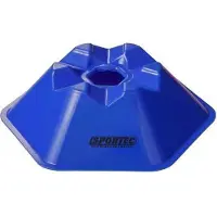 Sportec afbakenbollen hexagonaal 10 stuks blauw