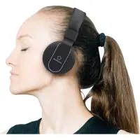 Renkforce Bluetooth HiFi Stereo Headset RF-BTK-100 On Ear Headset, Opvouwbaar Zwart-Grijs, Koptelefoon, Zwart, Grijs