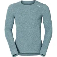 Odlo Bl Top Crew Neck L/S Active Warm Heren Thermoshirt - Grey Melange - Maat L
