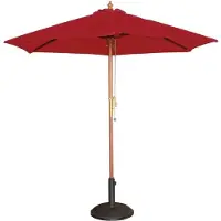 Bolero Parasol Bolero, rond, Rood, 2,5 meter