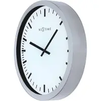 Nextime Magic - Stripe wandklok wit - NeXtime