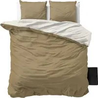 Royal Textile Dekbedovertrek Twin Face - Crème/Taupe 240 x 200/220 cm