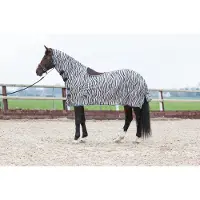 Harry's Horse Zebra Gray uitrij-vliegendeken Onderlengte: 155 cm