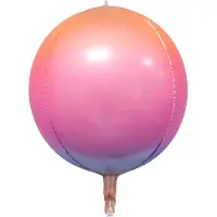 BLANCO Folie ballon Fluoriserend 4 D| 22 inch | 55 cm | Oranje| Roze| Paars|Blauw | DM-Products
