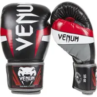 Venum Elite Bokshandschoenen (black/red/grey) - 10 OZ