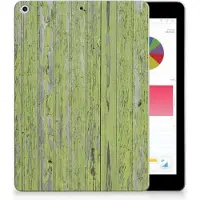 B2Ctelecom Apple iPad 9.7 2018 | 2017 Silicone Tablet Hoes Green Wood
