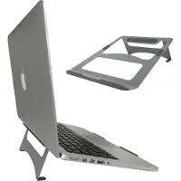 Ivol Laptopstandaard - Macbook stand - Tablet houder - Metaal - Zilver