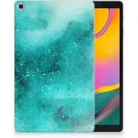 B2Ctelecom Tablethoes Samsung Galaxy Tab A 10.1 (2019) Painting Blue