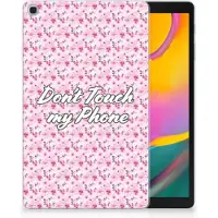 B2Ctelecom Back Cover voor Samsung Galaxy Tab A 10.1 (2019) Print Case Flowers Pink DTMP