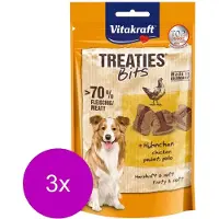 Vitakraft Treaties Bits Bacon Style met Kip - Hond - Snack - 3 x 120 gr