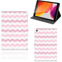 B2Ctelecom iPad 10.2 2019 | iPad 10.2 2020 | 10.2 2021 Tablet Hoes Waves Roze