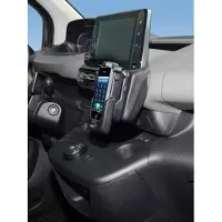 KUDA houder geschikt voor Citroën Berlingo III - Peugeot Partner III 2018 - Opel Combo 2018 - Kleur : Zwart
