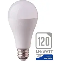 V-TAC E27 LED Lamp 12 Watt 3000K A65 Samsung Vervangt 100 Watt
