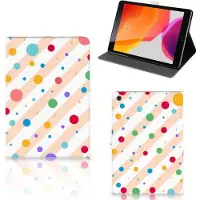 B2Ctelecom Book Case voor iPad 10.2 2019 | iPad 10.2 2020 | 10.2 2021 Tablet Hoes Dots