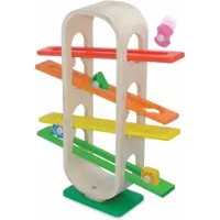 Playwood Rollende regenboog knikkerbaan - Concentratie en speelplezier