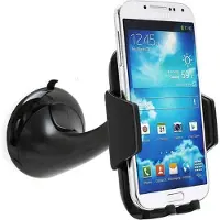 Shop4 - Samsung Galaxy S9 Plus Autohouder Instelbare Raamhouder Zwart