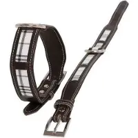 Happy house -Halsband Ruit - 2 cm breed - maat S 25-33 cm