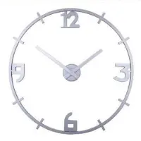 Nextime klok Louis kunstof 80 cm zilver