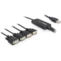DeLOCK 61887 USB-kabel USB 2.0 USB-A stekker, VGA-stekker 9-polig, VGA-stekker 9-polig, VGA-stekker 9-polig, VGA-stekker 9-polig 1.40 m Zwart