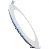 BES LED LED Downlight Slim - Inbouw Rond 15W - Helder/Koud Wit 6400K - Mat Wit Aluminium - Ø195mm