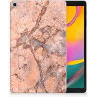 B2Ctelecom Samsung Galaxy Tab A 10.1 (2019) Tablet Back Cover Marmer Oranje