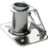 VETUS Stainless Steel Tilted Candlestick Base Zilver