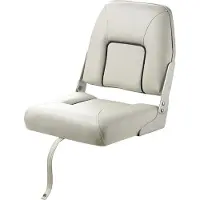 VETUS First Mate Deluxe Folding Seat Zilver