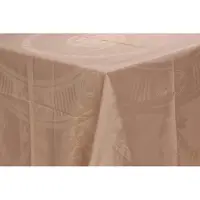 De Witte Lietaer Damast Tafelkleed Nero 190x140cm zandkleur