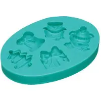 Kitchencraft Siliconen mal - Kerst - 5 verschillende decoraties
