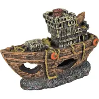 Flamingo Aquarium Decoratie Ropa Scheepswrak