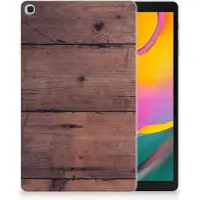 B2Ctelecom Samsung Galaxy Tab A 10.1 (2019) Silicone Tablet Hoes Old Wood
