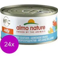 Almo Nature Natvoer Katten - HFC Jelly - Gemengde Zeevis - 24 x 70g