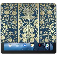 B2Ctelecom Lenovo Tab E10 Siliconen Hoesje Beige Flowers