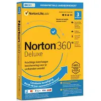 Norton 360 Deluxe 3-Devices + 25 GB -1 year (Non-Subscription, geen creditcard nodig)