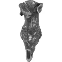 Happy-House Kapstokhaak Hond 3d M Zilver 19x9 cm