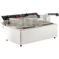 CombiSteel Friteuse Combisteel, elektrisch, 2x6L, 59(b)x29(h)x44(d), 2x230V/2x3.3kW