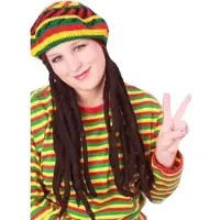 Partyxplosion Bob Marley baret rasta haar