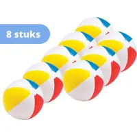 Intex - Bundelkorting - Strandbal - set van 8 - 50 cm Ø & WAYS Reparatieset en Teststrips