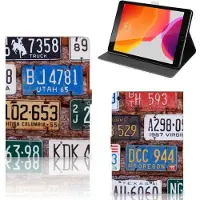B2Ctelecom iPad 10.2 2019 | iPad 10.2 2020 | 10.2 2021 Tablet Hoesje met foto Kentekenplaten