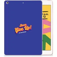 B2Ctelecom Apple iPad 10.2 | iPad 10.2 (2020) | 10.2 (2021) Back cover met naam Never Give Up