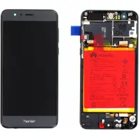 Huawei Honor 8 Dual Sim (FRD-L19) LCd Display/Beeldscherm Module, Zwart, 02350VAS